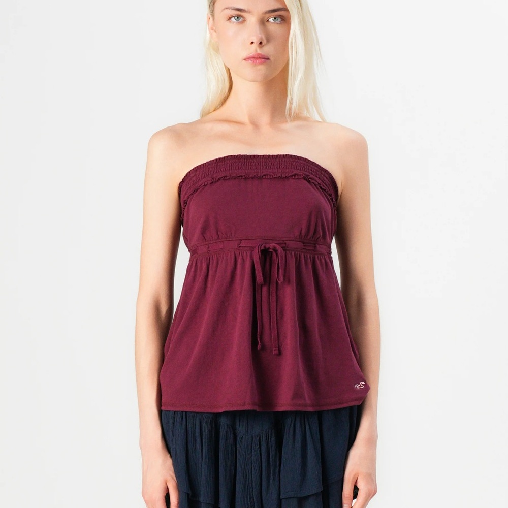 🫧LOOKING 4 STRAPLESS HOLLISTER TOP AND  HOLLISTER / ABERCROMBIE LONG SLEEVES